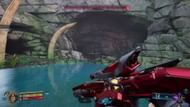 The entrance to Timid Kyle’s Neglected Opening is near a shallow lkake with a massive came opening (Image via Gearbox Software)